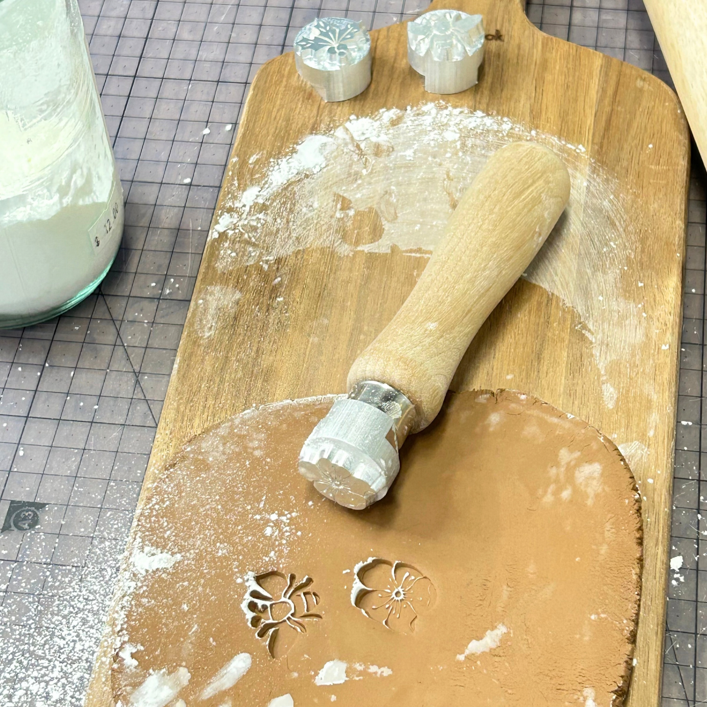 Clay and Pottery Stamp Close up