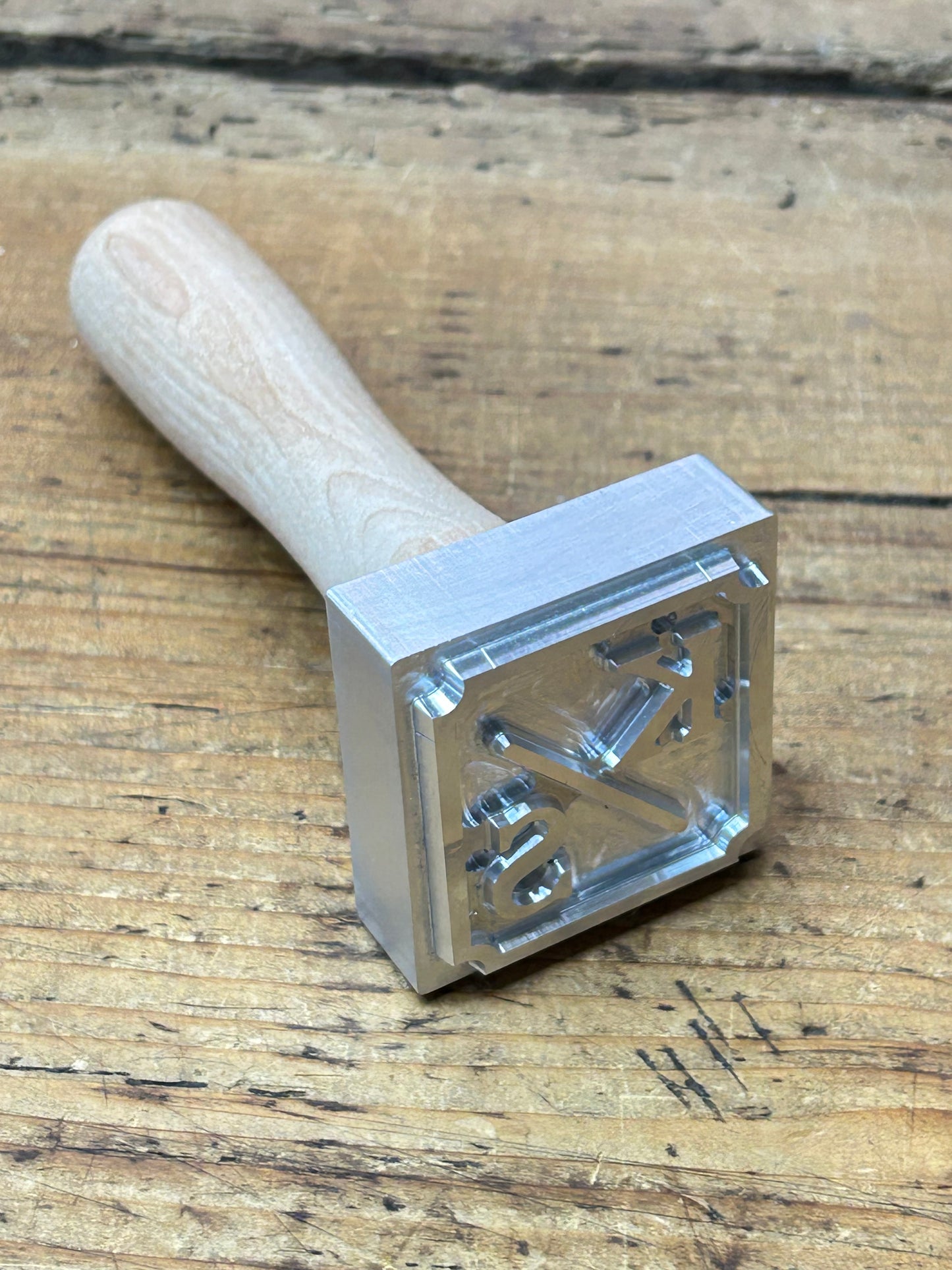 Ice Stamp with initials and outline
