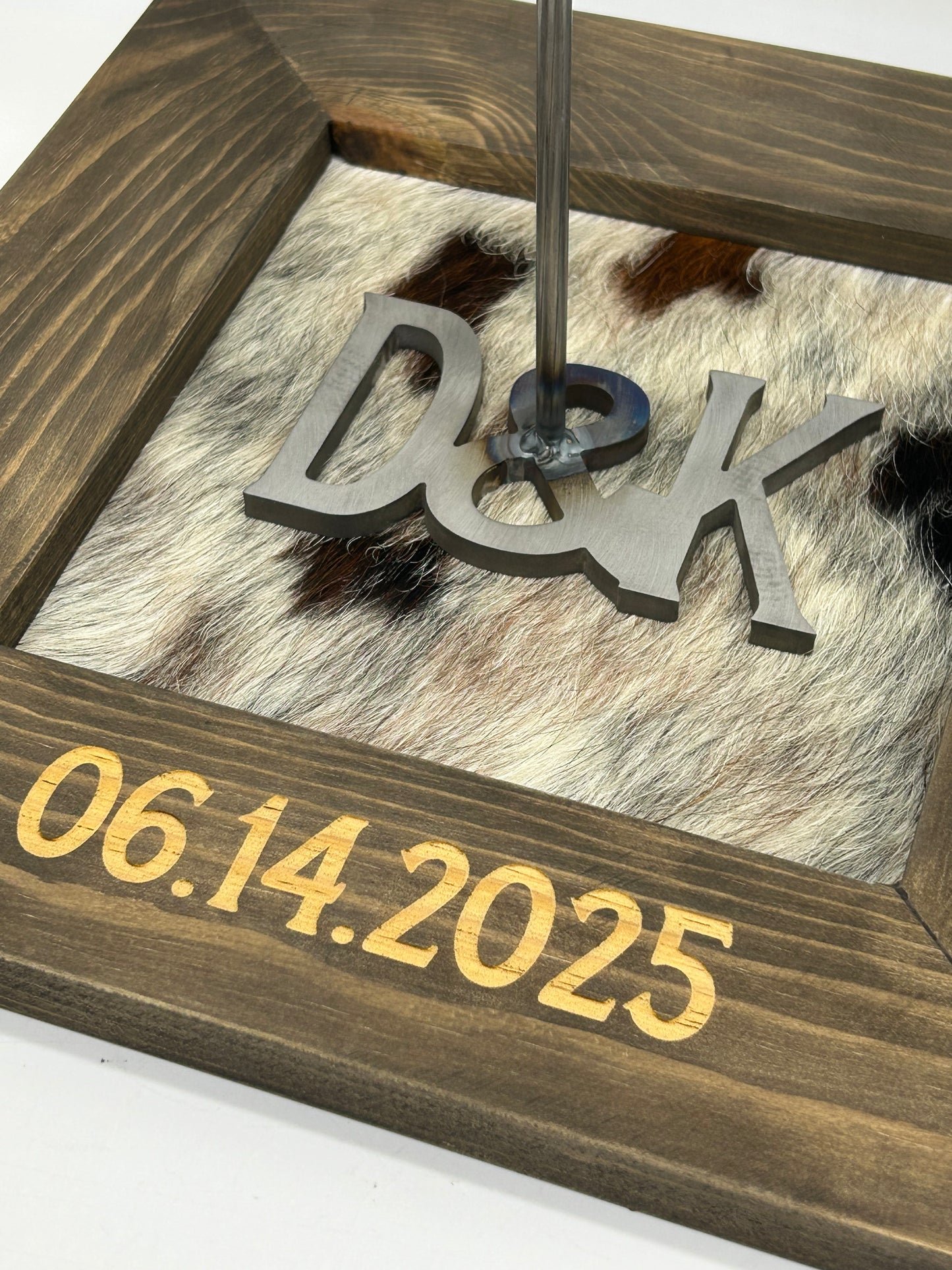 Ceremony Cowhide Unity Branding Frame