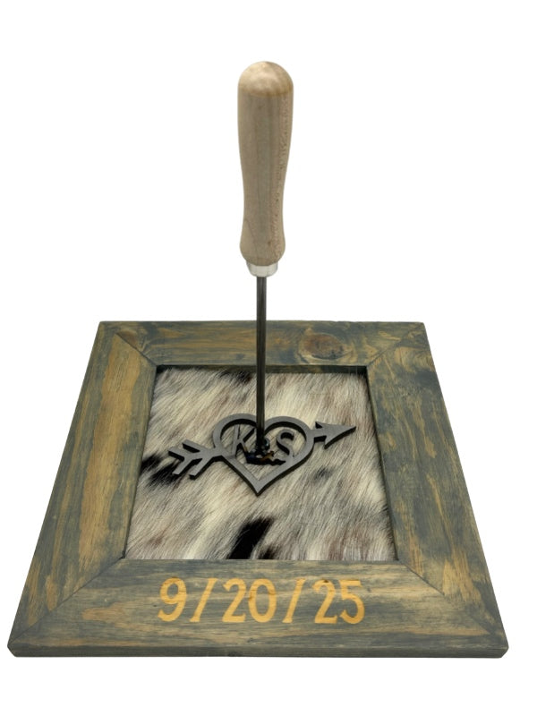 Ceremony Cowhide Unity Branding Frame
