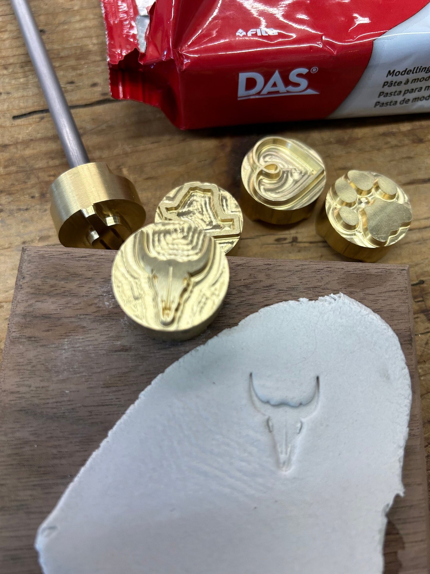 Pottery and Clay Brass Stamps (Made in the USA)