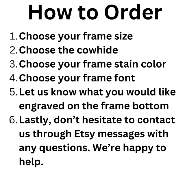 Ceremony Cowhide Unity Branding Frame