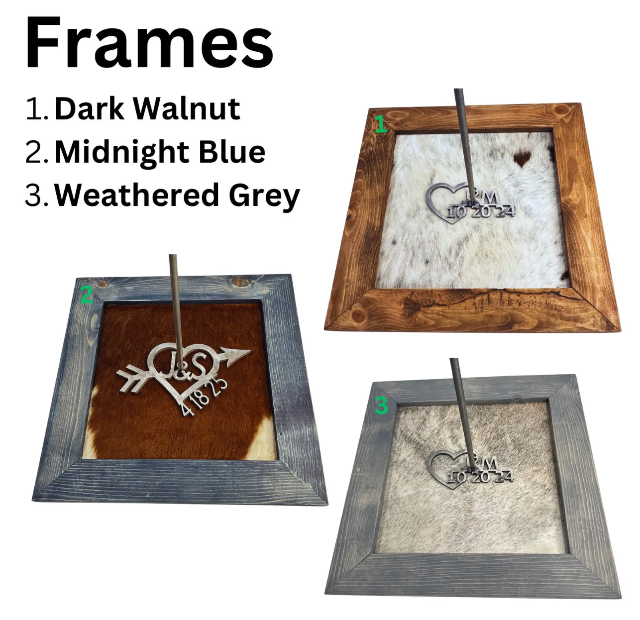 Ceremony Cowhide Unity Branding Frame