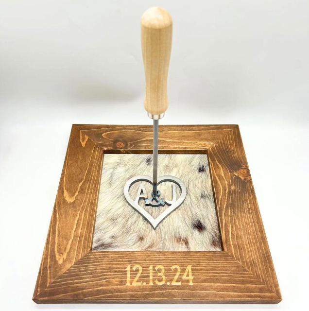Ceremony Cowhide Unity Branding Frame