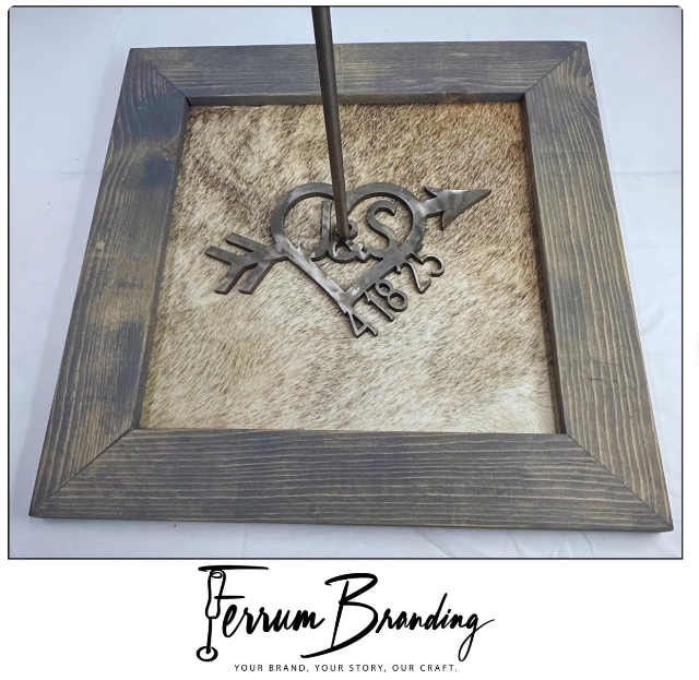 Ceremony Cowhide Unity Branding Frame