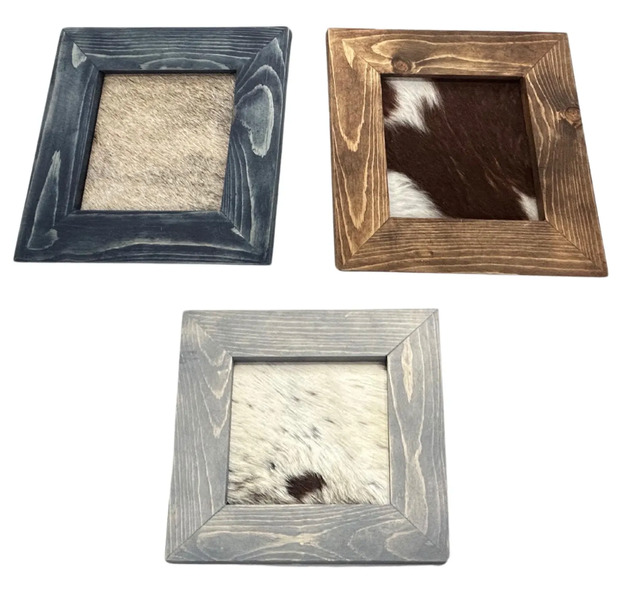 All Colors of Cowhide wedding frame