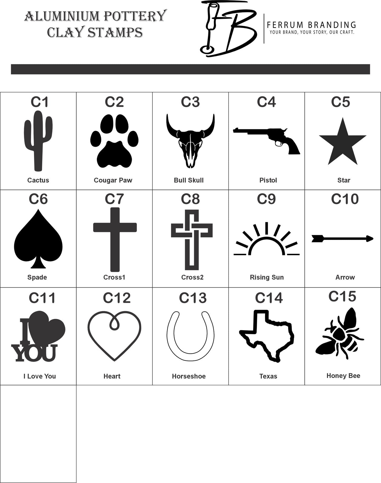 Pottery Stamps Selection