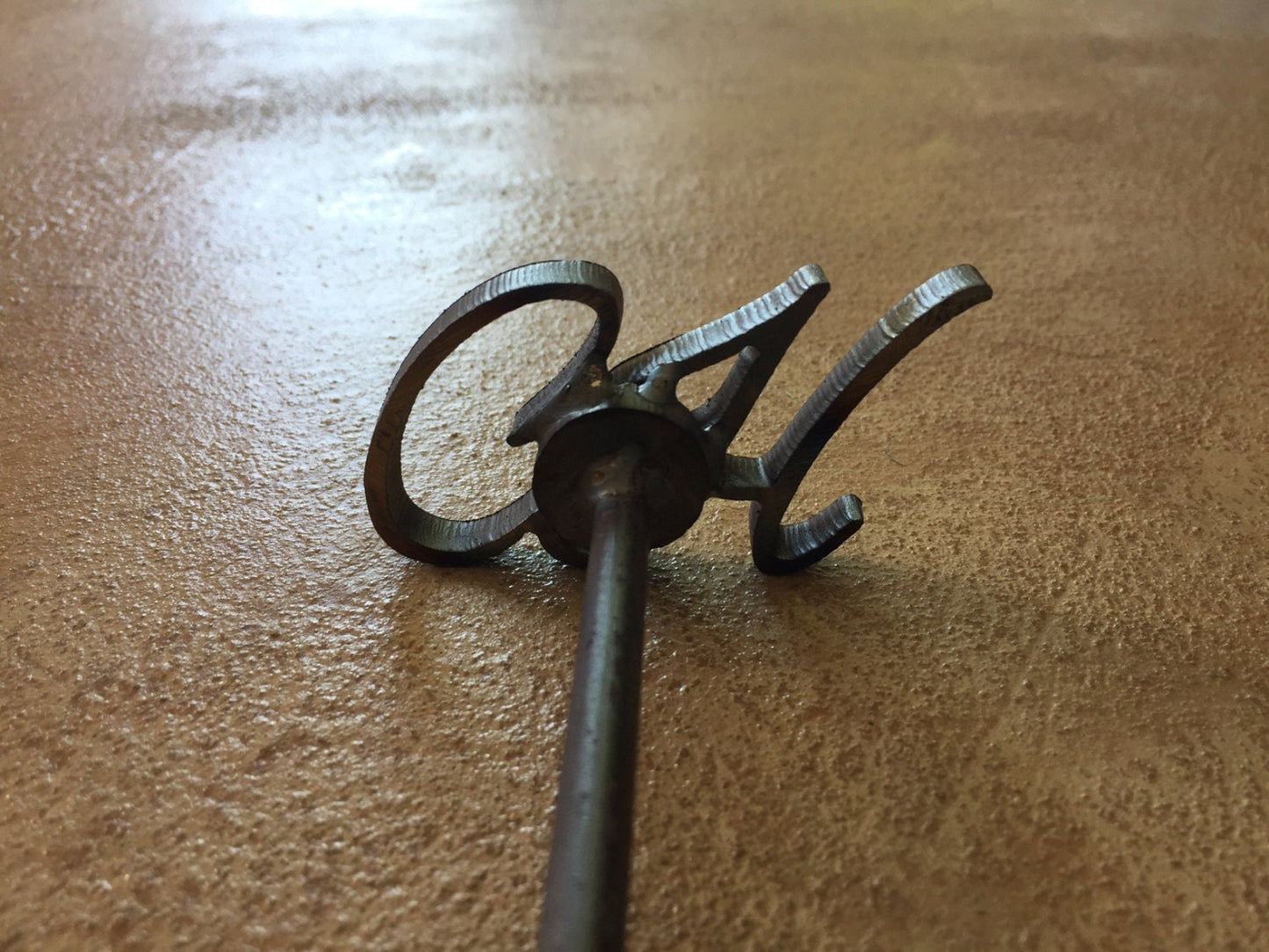 Custom Script Branding Iron with 2 letters (Made in the USA) woodworking steel anniversary rustic country