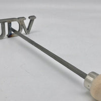 3 Letter Branding Iron - Close up