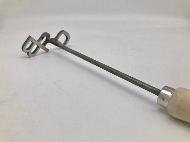 Custom 3-Letter Branding Iron - Made in USA for Wedding, Anniversary, and Rustic Decor