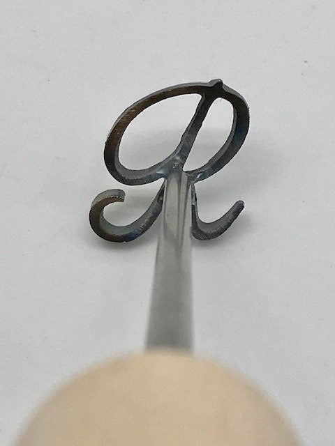 Custom Script Branding Iron with 1 letter (Made in the USA) wedding unity ceremony woodworking steel anniversary rustic