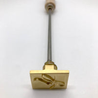 Custom Orange Peel Brass Branding Iron for Garnish - Personalized USA Made Gift