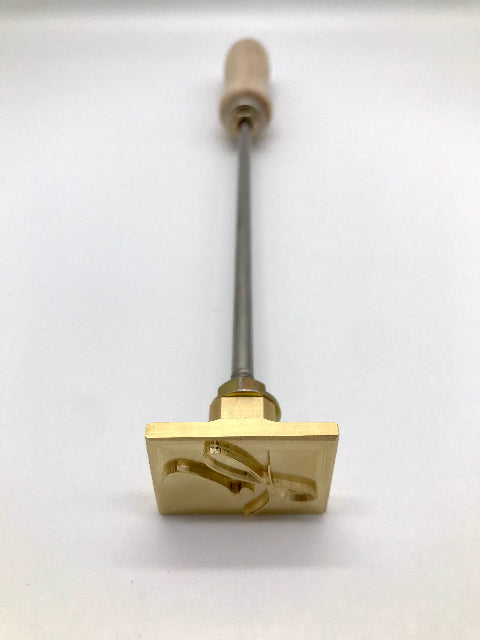 Custom Brass Branding Iron for Leather, Wood, Steak, Crafts - Personalized Engraving, USA Made