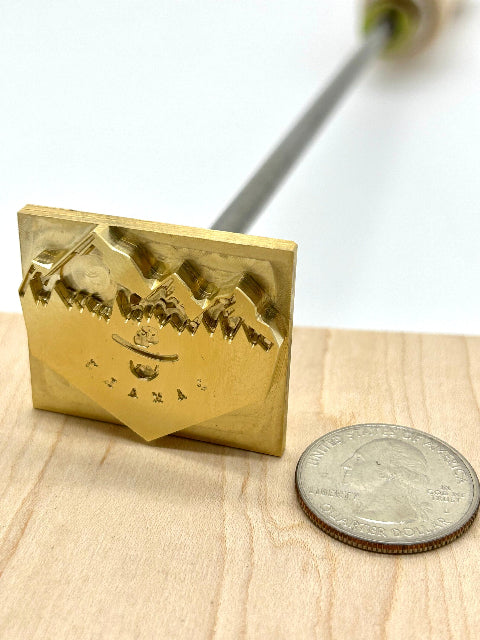 Custom Brass Branding Iron for Leather, Wood, Steak, Crafts - Personalized Engraving, USA Made