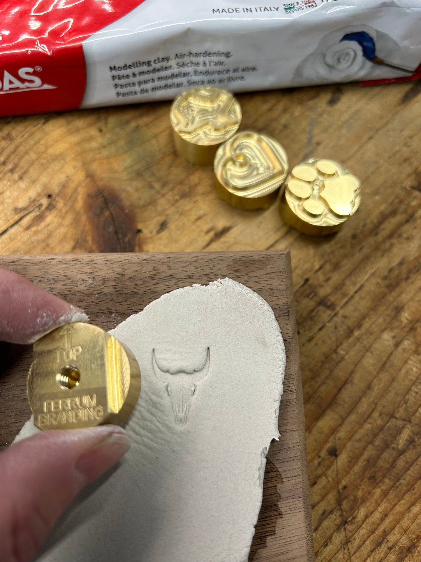 Pottery and Clay Brass Stamps (Made in the USA)