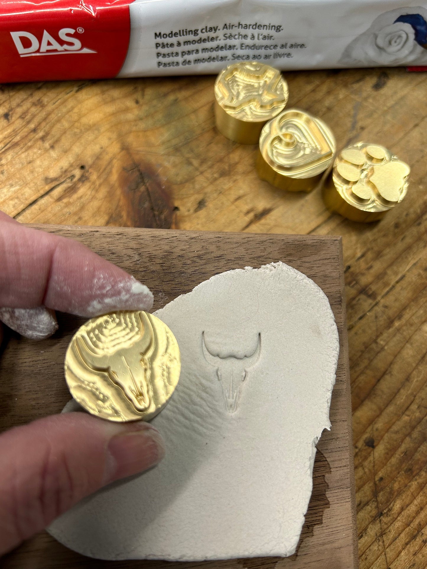 Pottery and Clay Brass Stamps (Made in the USA)