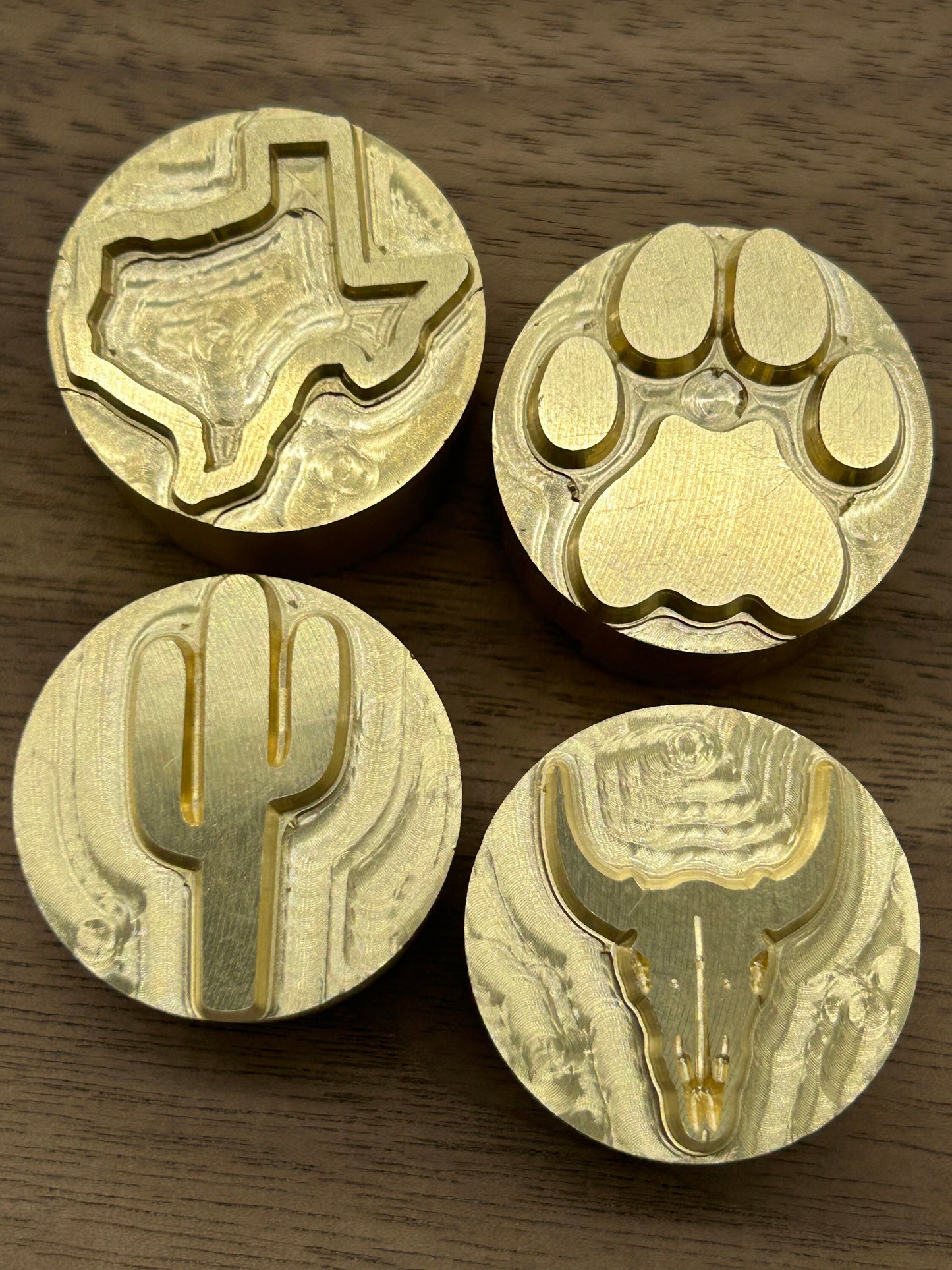 Custom USA-made Leather Brass Tooling Stamps - Perfect Anniversary Gift for Him or Her