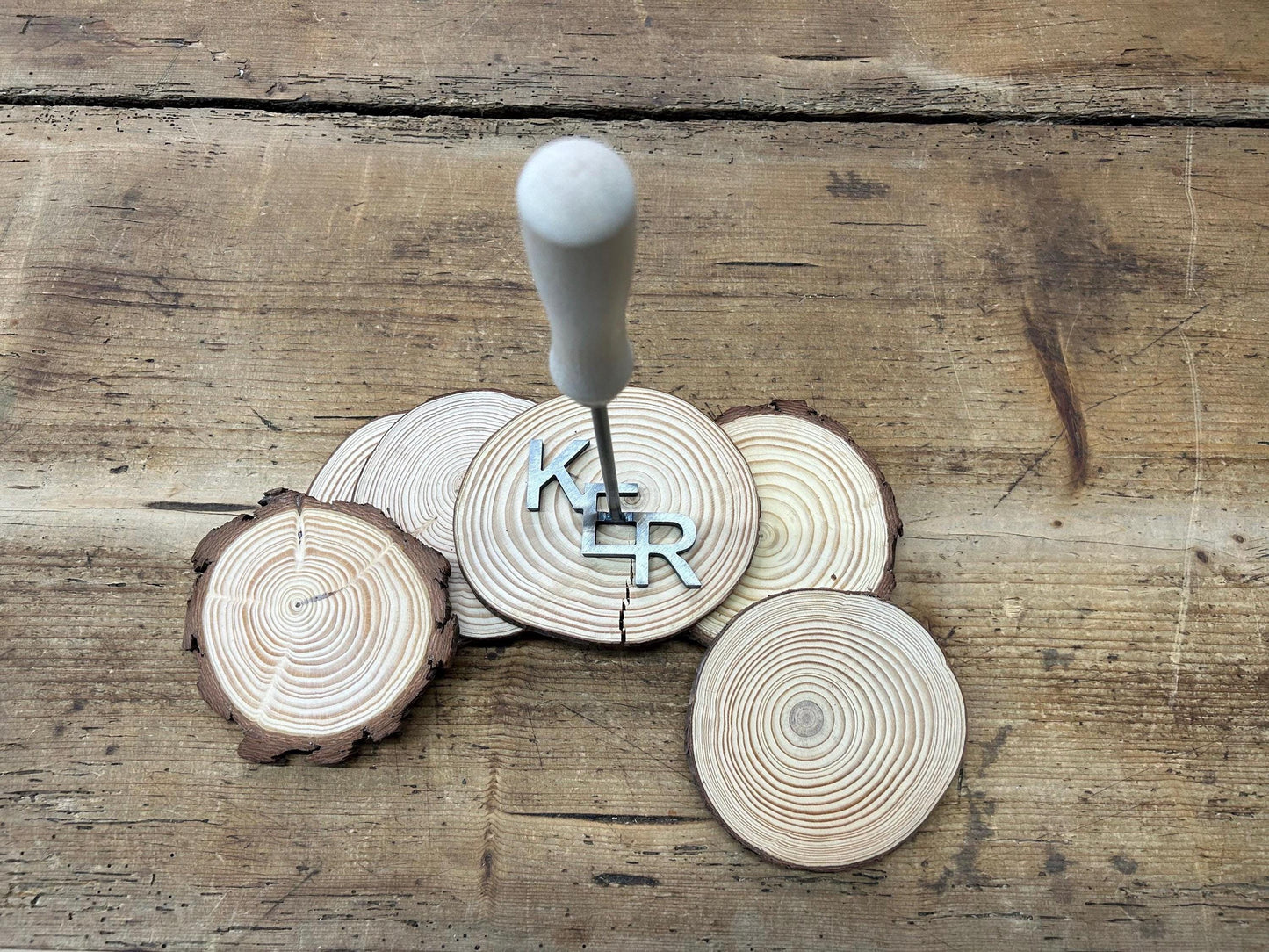 Custom 3-Letter Branding Iron - Made in USA for Wedding, Anniversary, and Rustic Decor