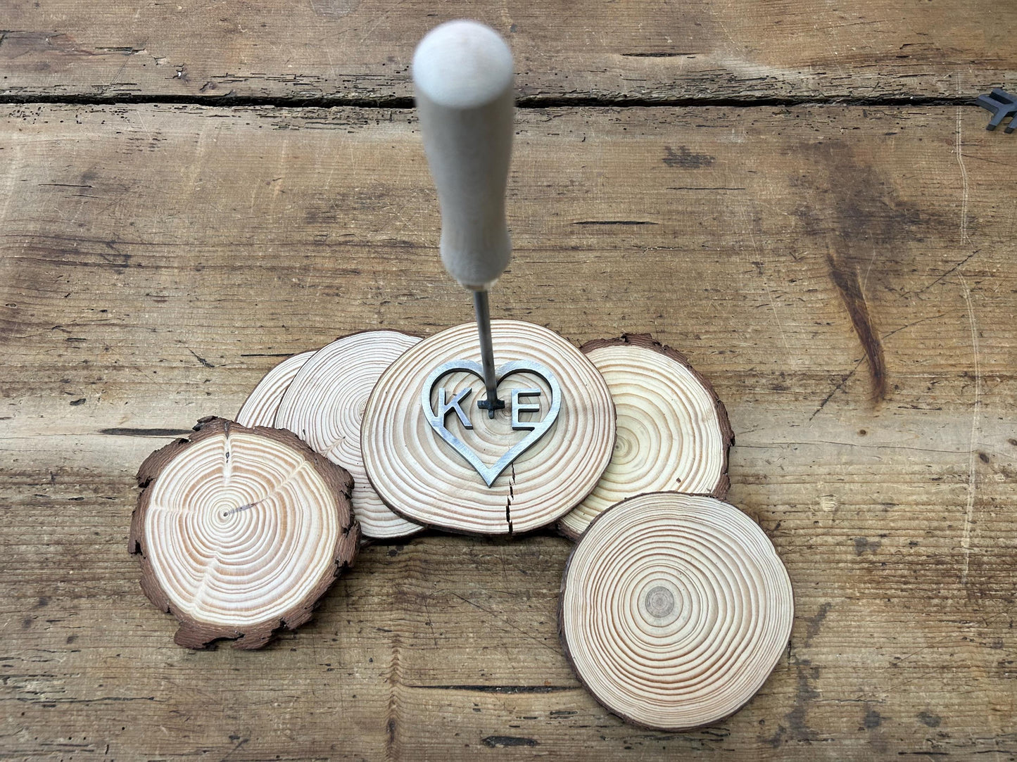 Custom Rustic Wedding Branding Iron for Unity Ceremony, Anniversary Gift, Country Unity