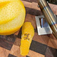 Custom Orange Peel Brass Branding Iron for Garnish - Personalized USA Made Gift