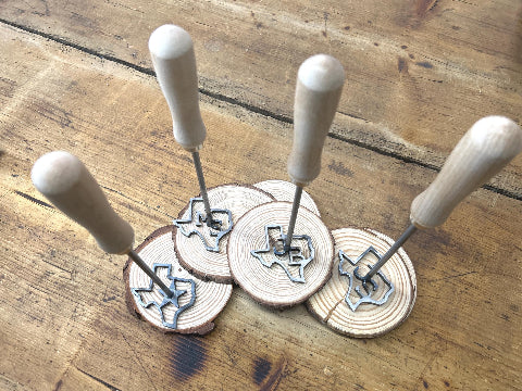 Custom Texas BBQ Branding Iron with 2 Letters - Rustic Kitchen Décor and DIY Projects