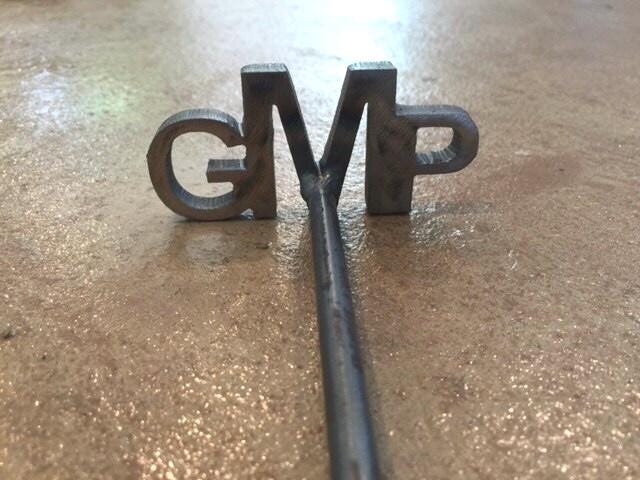 Custom Monogram Branding Iron (Made in the USA) wedding unity ceremony woodworking steel anniversary rustic
