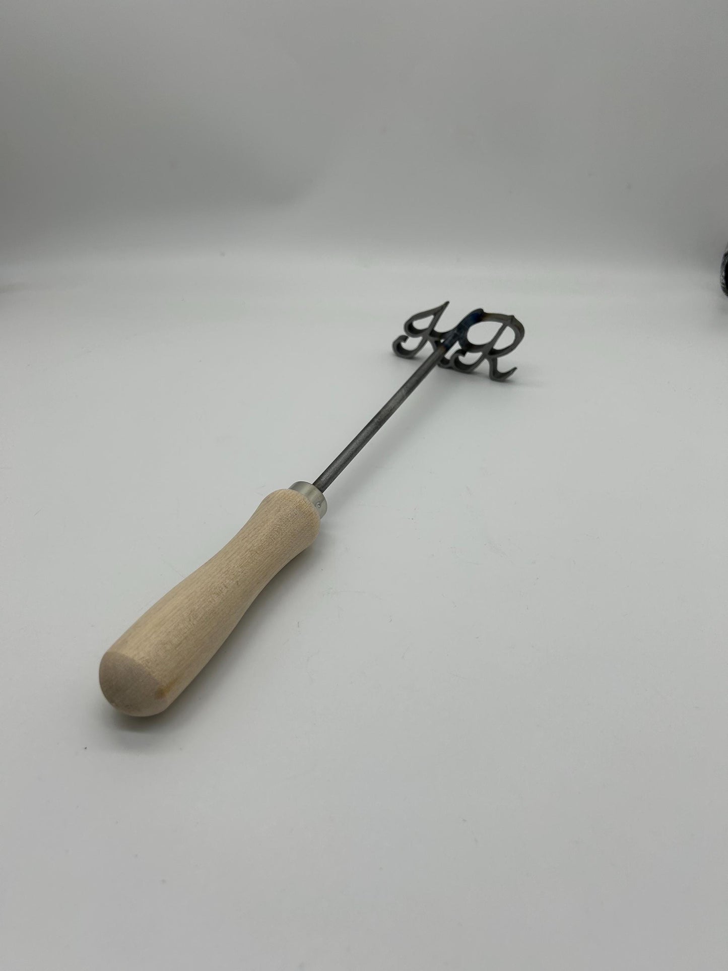 Custom Script Branding Iron with 2 letters (Made in the USA) woodworking steel anniversary rustic country