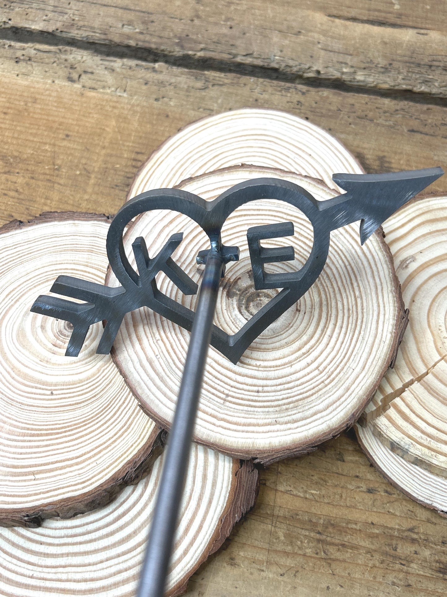 Personalized Rustic Wedding Branding Iron with Arrow - Country Unity Ceremony - Made in USA