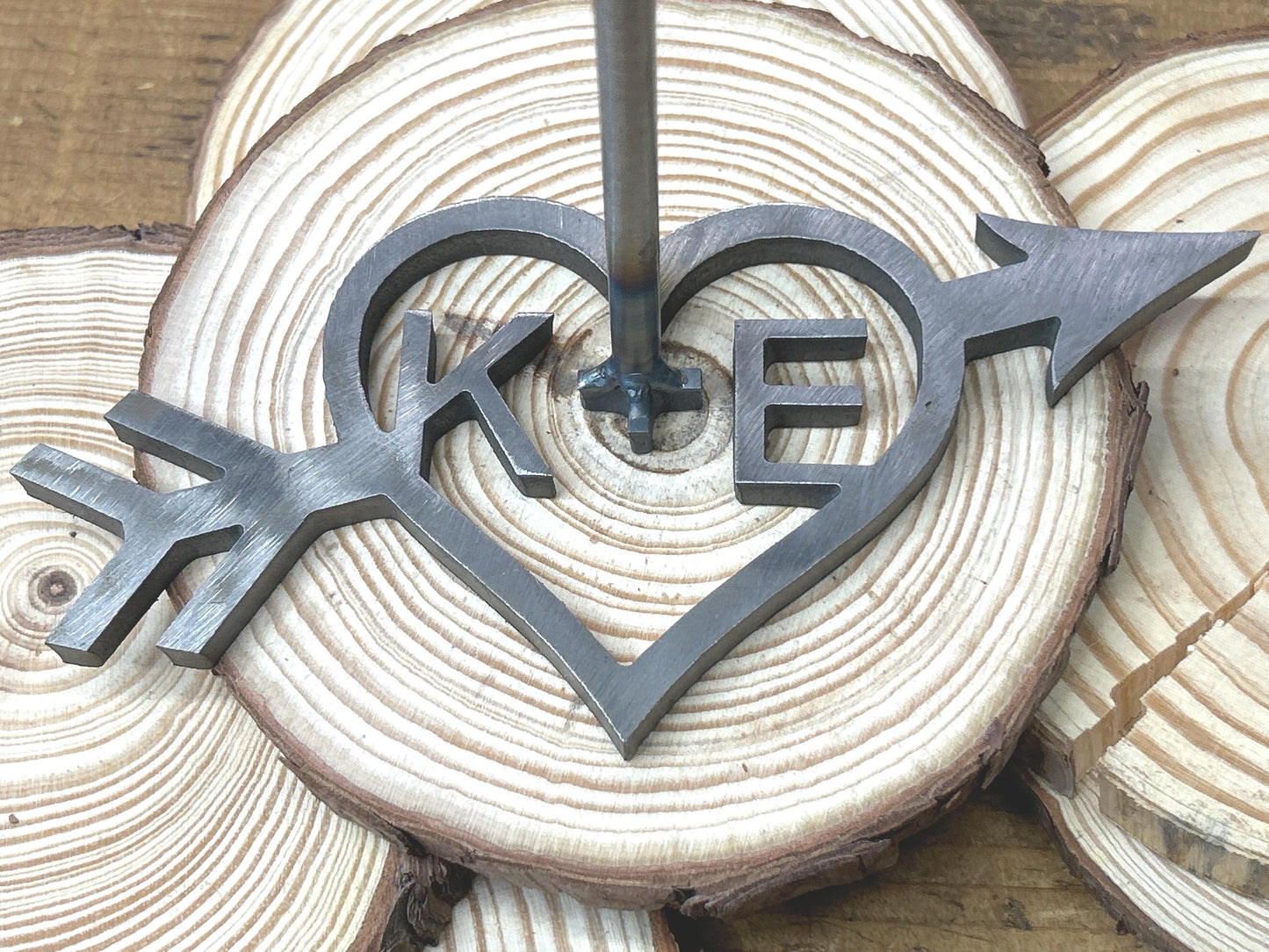 Personalized Rustic Wedding Branding Iron with Arrow - Country Unity Ceremony - Made in USA