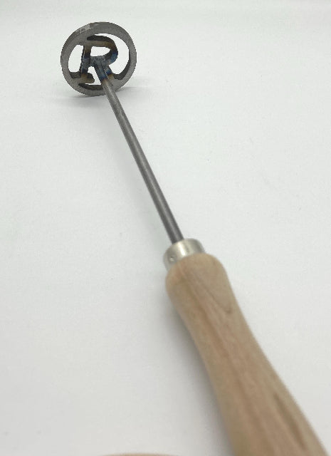 Personalized Circle Branding Iron for Woodworking, Steel Rustic Gift, BBQ, Leather, Wedding, Groomsmen
