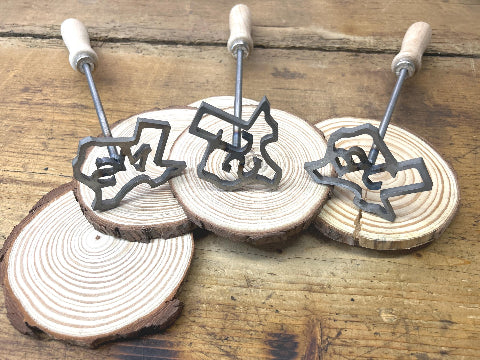 Custom Texas BBQ Branding Iron with 2 Letters - Rustic Kitchen Décor and DIY Projects