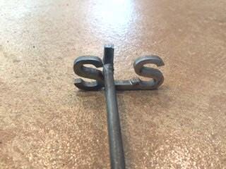 Custom Monogram Branding Iron (Made in the USA) wedding unity ceremony woodworking steel anniversary rustic