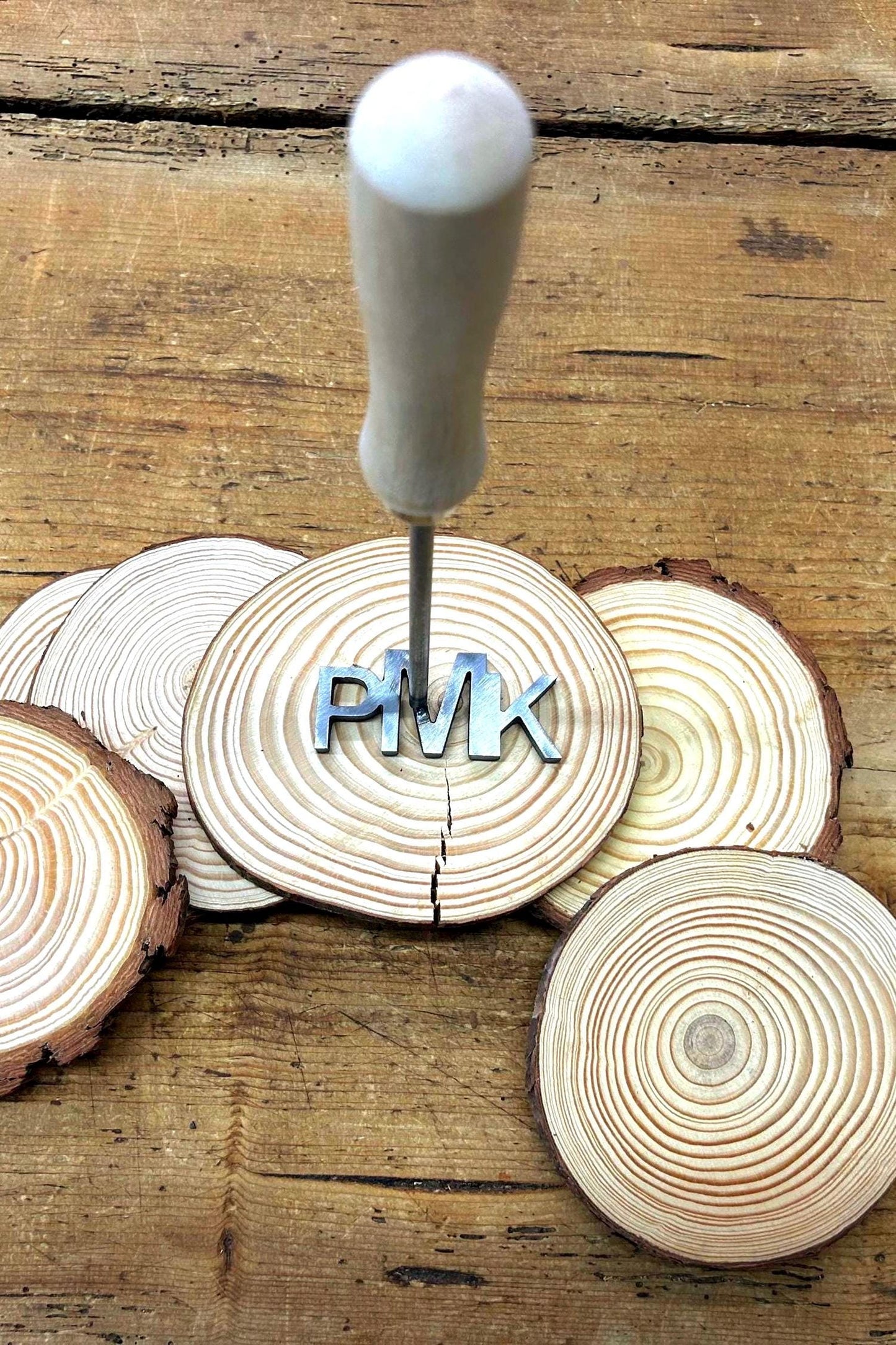 Custom Monogram Branding Iron (Made in the USA) wedding unity ceremony woodworking steel anniversary rustic