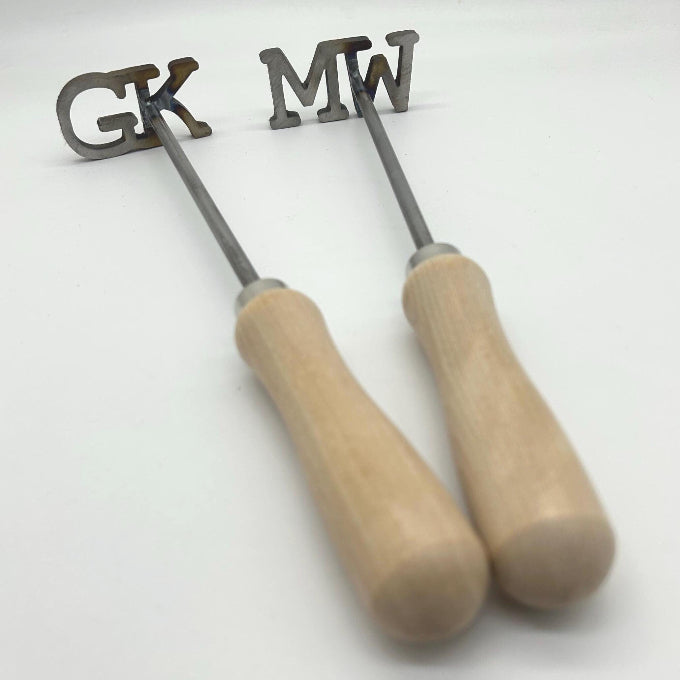 2 Branding Irons - Zoomed In
