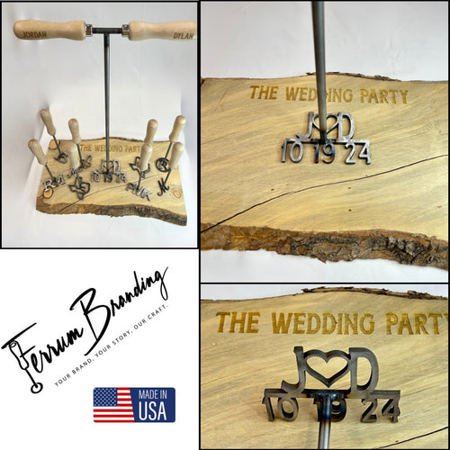 Steel Wedding Branding Irons: The Perfect Touch for Your Wedding Day