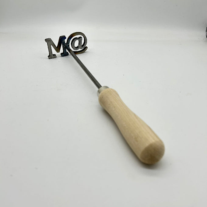 Custom Branding Iron using the @ symbol M@ for Matt