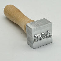 Ice Stamp with initials and & symbol