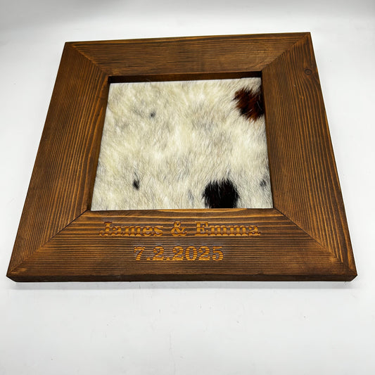 Wedding Ceremony Branding Kit - Wedding Frame and Custom Double Handle Heart Branding Iron Kit