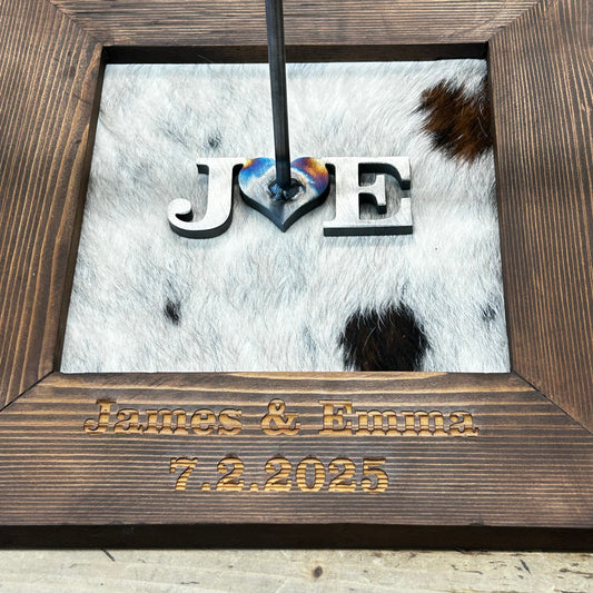 Wedding Ceremony Branding Kit - Wedding Frame and Custom Double Handle Heart Branding Iron Kit