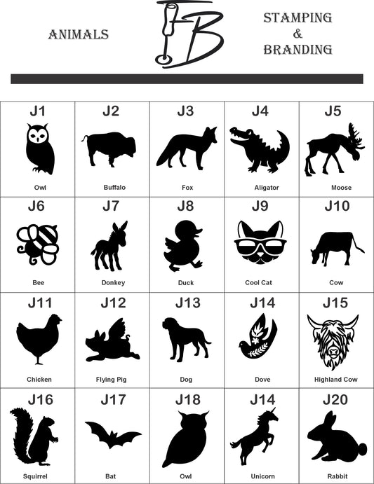 Mini Branding Iron 3/4" Designs