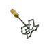 Texas BBQ Branding Iron - Close-up with initials