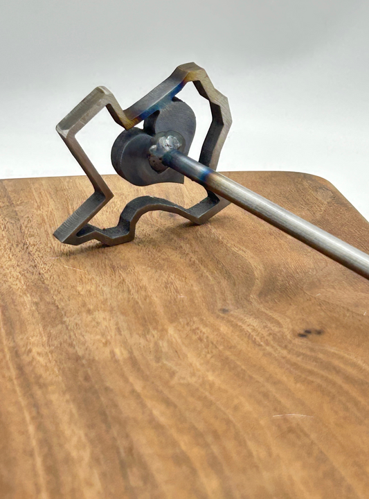 heart branding iron with Texas outline