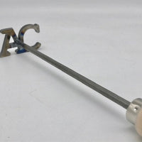 Branding Iron with Letters A and C