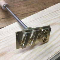 Custom Brass Branding Iron for Leather, Wood, Steak, Crafts - Personalized Engraving, USA Made