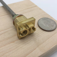 Custom Orange Peel Brass Branding Iron for Garnish - Personalized USA Made Gift