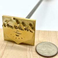 Custom Brass Branding Iron for Leather, Wood, Steak, Crafts - Personalized Engraving, USA Made