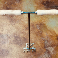 Custom Wedding Branding Iron - Personalized Date, Initials, Heart - Rustic and Country Ceremony Essentials