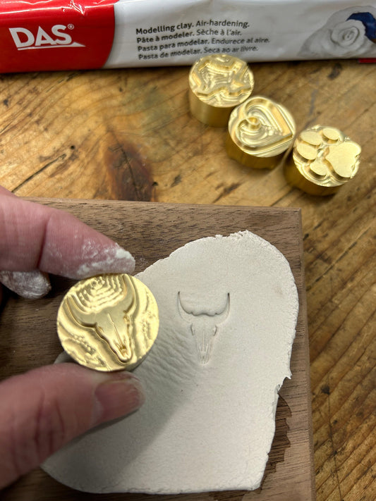 Pottery and Clay Brass Stamps (Made in the USA)