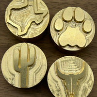 Custom USA-made Leather Brass Tooling Stamps - Perfect Anniversary Gift for Him or Her