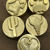 Custom USA-made Leather Brass Tooling Stamps - Perfect Anniversary Gift for Him or Her